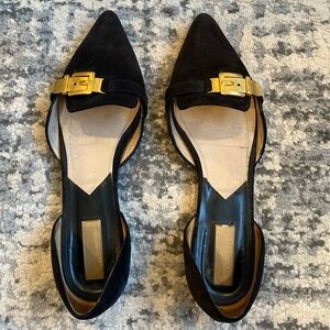 Michael Kors suede d’Orsay flats